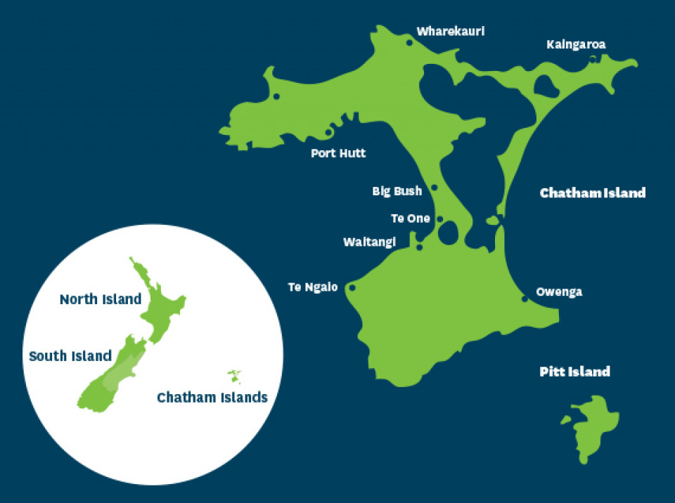 Chatham Islands Map